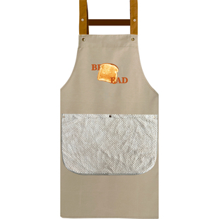 可擦手围裙厨房家用2025新款做饭餐饮专用防水防油可拆卸调节logo