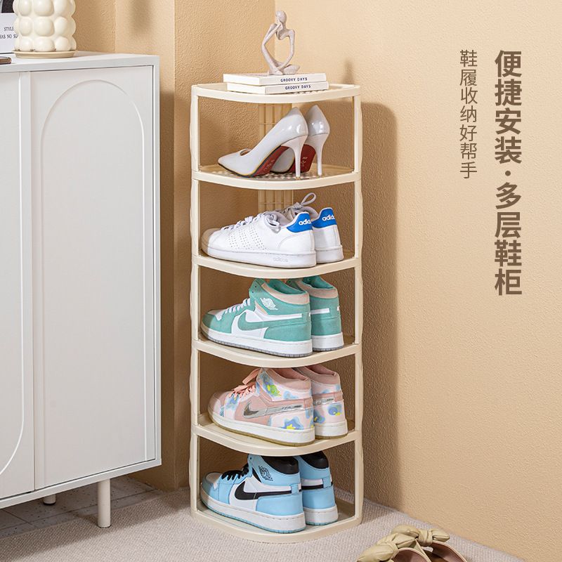 鞋架家用门口简易窄小多层摇晃置物架多功能不鞋柜收纳稳固宿舍用