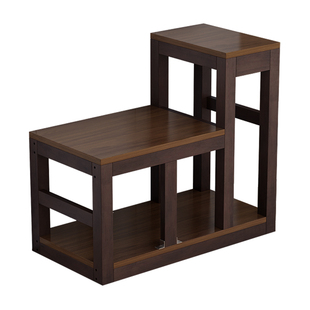 鱼缸架子60中小型水草鱼缸专用花架一体中古风定制造景置物架