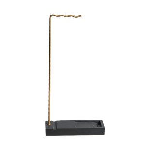 笔挂多功能笔架毛笔架墨汁砚台舔笔天然原石晾笔夹挂毛笔架子学生书法国画小楷用品置笔架摆件原石笔挂