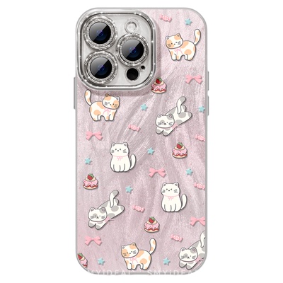 适用苹果16手机壳16pro新款15外壳16promax的14女款13超好看镜头12全包2025网红爆款高级版plus粉色ip16猫咪