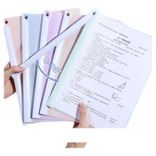 旋转拉杆文件夹a4纸收纳夹初中高中试卷整理夹旋转式夹拉杆夹资料夹抽杆夹活页夹小学生专用透明插页装订成册