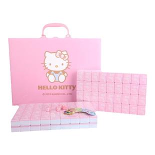 麦当劳哈喽kitty麻将红色礼盒kt山姆家用手搓卡通麻雀牌可爱联名