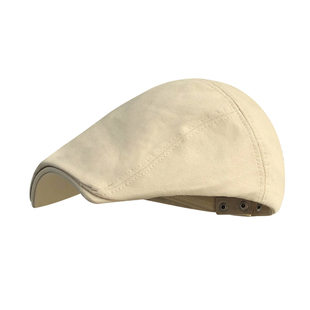 美式复古前进帽子女春秋文艺休闲画家帽显脸小百搭鸭舌报童贝雷帽