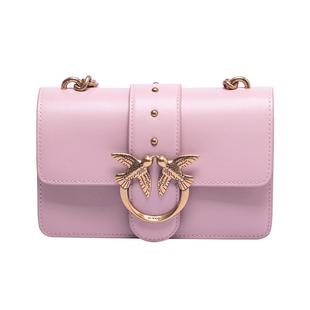 【自营】PINKO女士小号牛皮燕子包单肩斜挎包链条包女包小包包包