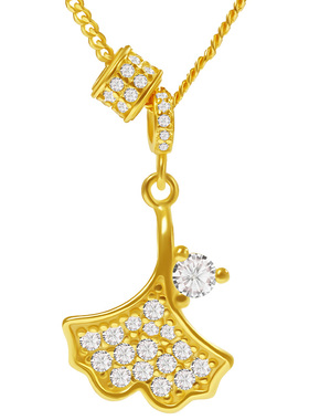 宫里上新纯银三生有杏项链