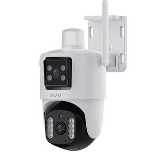 米家APP监控xiaovv摄像头双目双画面无线室外防水夜视高清全彩360