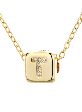 字母项链currygaygay钛钢女