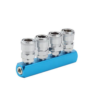 气动气管空压机气泵软管C式自锁快速接头SMY圆二三通叉铝条气排