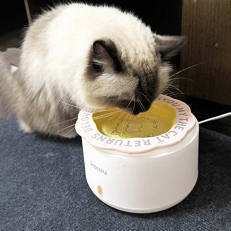 酸奶机猫咪喝水恒温猫咪饮水机自动循环冬季加热罐头陶瓷保温饮水