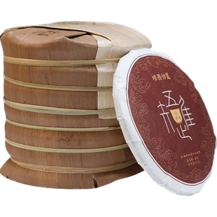 大促!【唯吾知足200g】笋壳装1筒7片 2015熟茶 珍酽