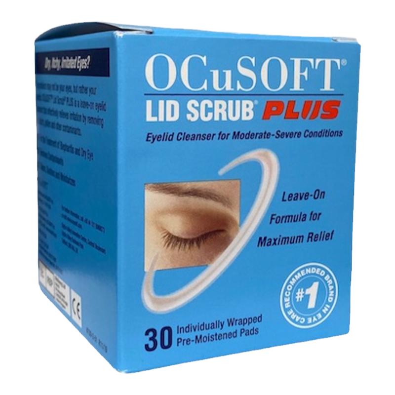 眼科同款美国ocusoft加强型睑缘清洁湿巾免洗眼干眼涩送热敷眼罩