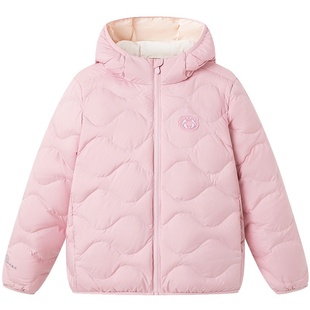 【草莓熊联名】波司登25新款迪士尼儿童羽绒服马甲女童抗菌绒粉色