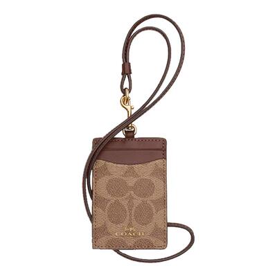 COACH/蔻驰ZIP CARD CASE品牌经典印花徽标女士钱包卡包CZ285
