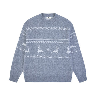 QUARTER IN NIGHT圣诞系列针织衫毛衣 美式复古休闲街头潮流