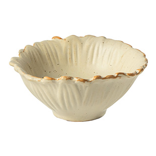 异形碗日式复古粗陶花形碗家用餐具甜品碗沙拉碗水果碗高颜值餐具