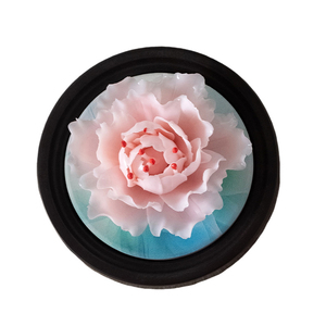 定制公司礼品陶瓷手捏牡丹花香薰花扩香器摆件办公室生日礼盒送礼