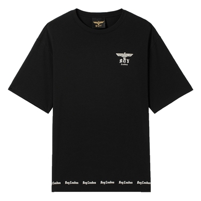 【夜光logo】BOYLONDON春夏情侣款字母印花潮牌休闲短袖T恤N01908