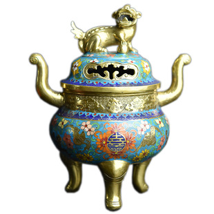 特色传统手工艺景泰蓝曼扎盘铜胎珐琅釉佛具大殿摆件供具收藏礼品