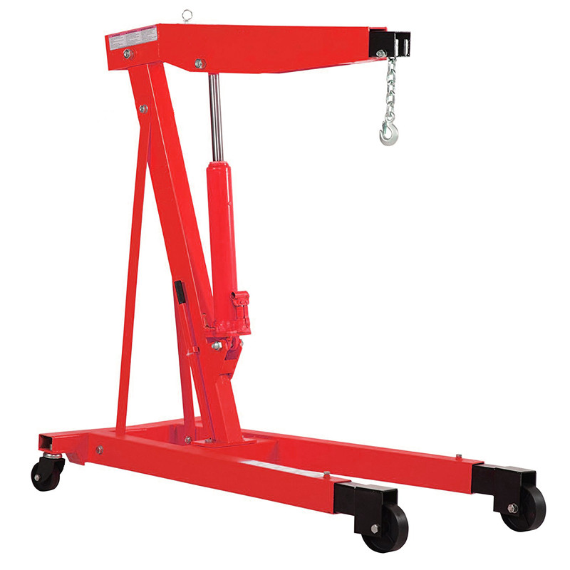 汽车引擎吊机汽修折叠液压起重发动机架装卸2T3吨手动平衡随车吊