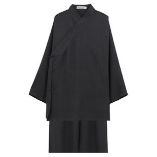 武当三清领道袍男女款春秋道服夏季道士服装道领练功服禅修居士服
