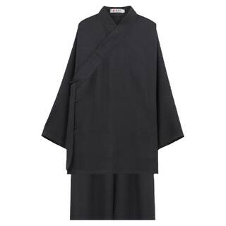 武当三清领道袍男女款亚麻道服夏季道士服装道领练功服禅修居士服