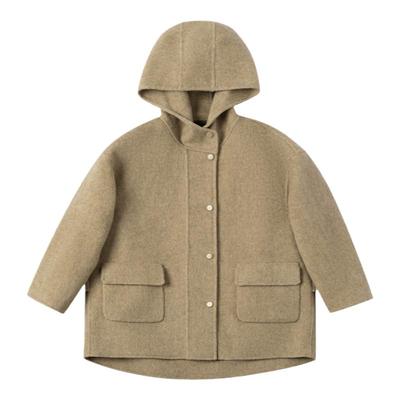 OPCP儿童双面羊毛呢大衣