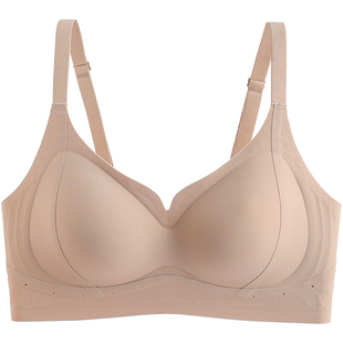女士无痕内衣女聚拢收副乳防下垂小胸显大不空杯提拉反重力文胸罩