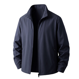 红豆夏季冰丝行政夹克男防晒衣超薄款翻领中年爸爸装单层外套