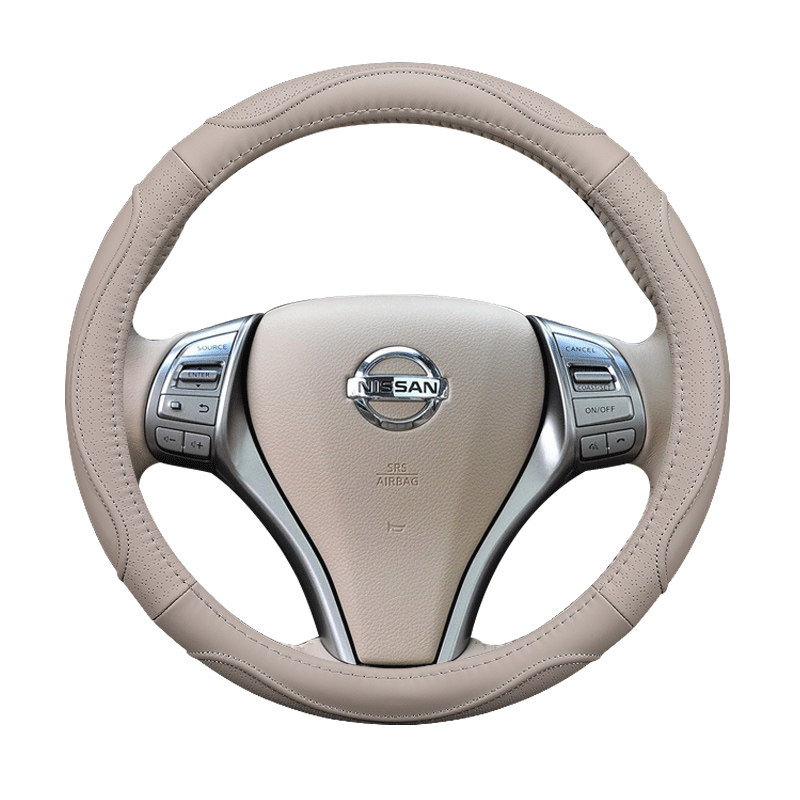 适用于日产尼桑天籁13款12/11/08楼兰老奇骏逍客途达方向盘套真皮