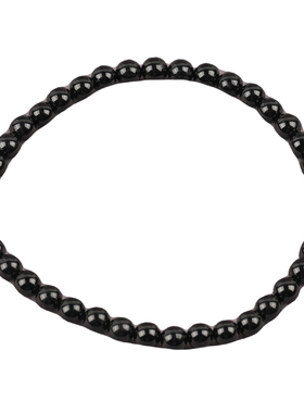 天然黑碧玺脚链男女款