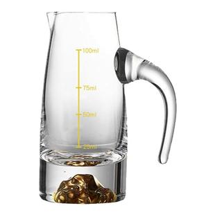 蓝山金山白酒杯套装家用分酒器架子轻奢高端送礼盒装一口杯子弹杯