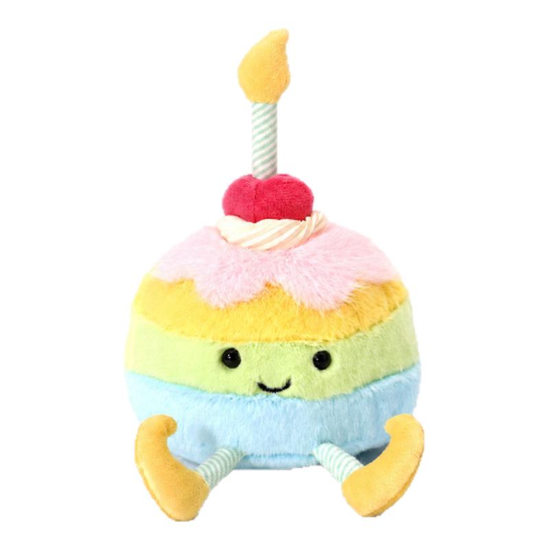 Recur彩虹生日蛋糕毛绒玩偶