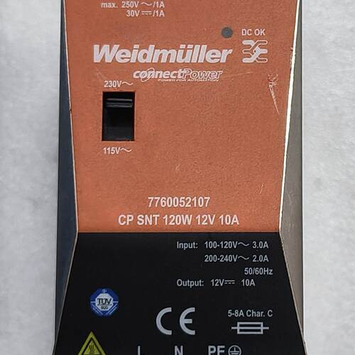 溢价-魏德米勒开关电源  CP  SNT  120W  12V