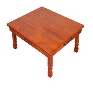 朝鲜族可折叠餐桌实木方形圆桌子韩式餐桌学习桌家用饭桌矮炕桌几