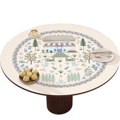 法式蒙特中古田园农舍皮革餐桌垫