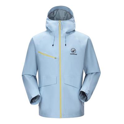 骆驼熊猫系列单层冲锋衣女秋季新款拼色户外防风防水登山服外套男