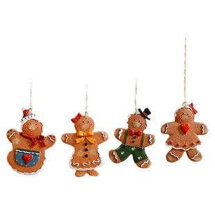 圣诞节装饰品场景圣诞树挂饰圣诞老人小挂件节日氛围布置儿童礼物