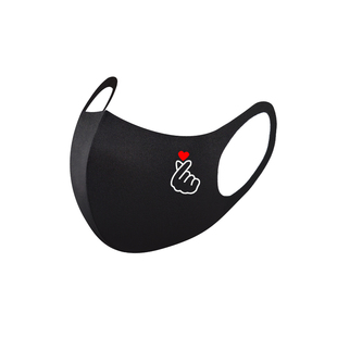 口罩男女潮明星网红同款黑色创意个性时尚3d立体印花秋冬季高颜值