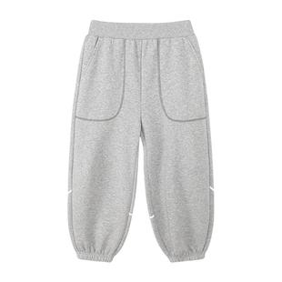 左西童装男童裤子加绒保暖儿童加厚卫裤秋冬2025新款中大童运动裤