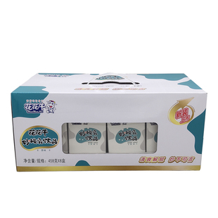 河南特产花花牛妙酸乳原味益生菌458g*8盒装早餐奶发酵乳含乳饮品