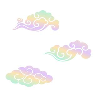 祥云汽车贴纸个性创意划痕遮挡装饰贴车身贴防水贴画电动摩托车贴