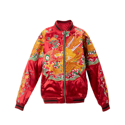 中国风限量锦衣卫飞鱼服刺绣夹克