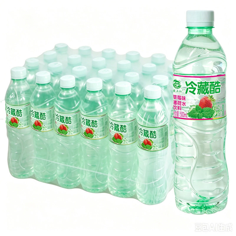 云南冷藏酷薄荷水夏季清凉饮料椰子味柠檬味草莓味果味水整箱批发