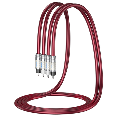 MOVEON台湾RCA音频线单晶铜镀银