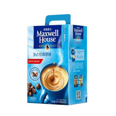 麦斯威尔特浓速溶咖啡100条盒装