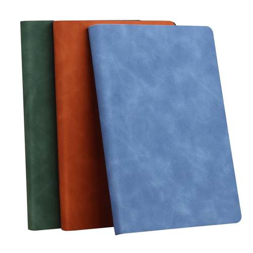 方格笔记本网格本A4格子本考研方格本B5简约记录本软皮日记本高颜值内页空白本白纸本无格无线本子可平摊定制