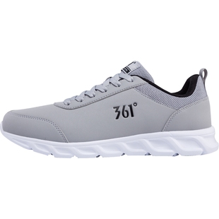 361官方正品男鞋皮面跑步鞋秋冬新款运动鞋361度休闲鞋男软底轻便