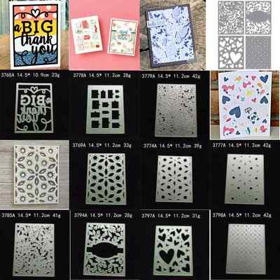 各种方形叠加板切割刀模cutting dies scrapbooking压花圣诞刀模