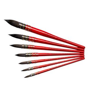 马蒂尼红胖子水彩笔水彩画笔毛笔套装黑天鹅画画水粉笔圆头平头排笔笔刷刷子松鼠毛勾线笔专业专用绘画工具